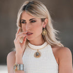 Orecchini ametista verde - KLK