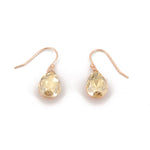 Orecchini argento goccia rosé - KLK