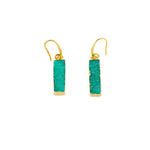 Orecchini barretta agata - KLK