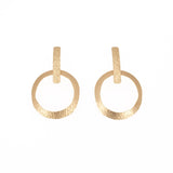 Orecchini barretta cerchio - KLK
