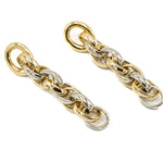 Orecchini catena anelli doppi - KLK