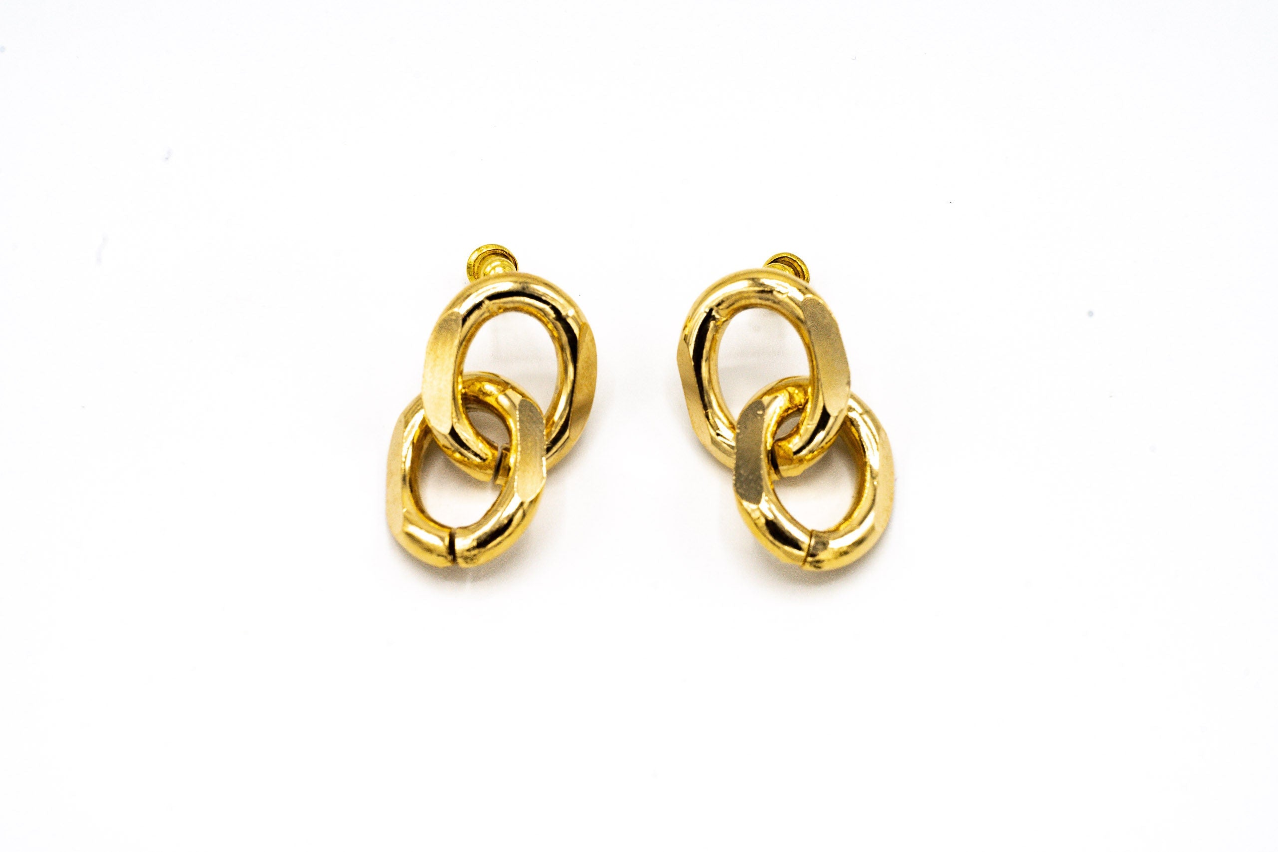 Orecchini catena doppia maglia - KLK