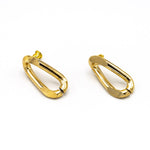 Orecchini catena ovale stretta - KLK