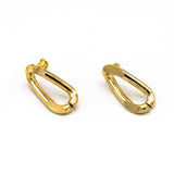 Orecchini catena ovale stretta - KLK