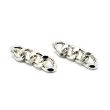 Orecchini catena quattro anelli - KLK