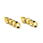 Orecchini catena quattro anelli - KLK