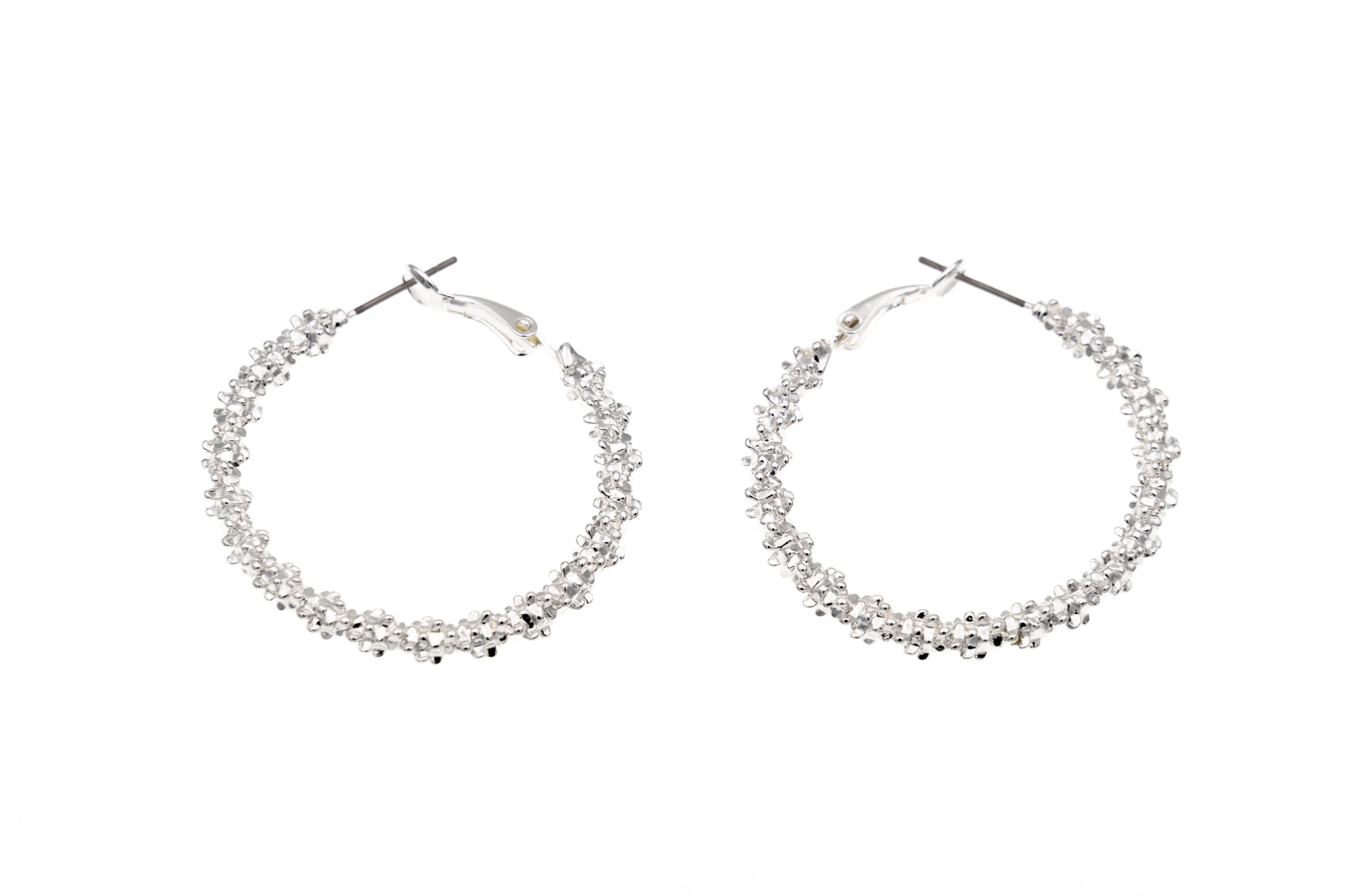 Orecchini cerchio torchon - KLK