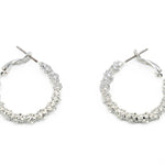 Orecchini cerchio torchon piccoli - KLK