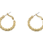 Orecchini cerchio torchon piccoli - KLK