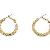 Orecchini cerchio torchon piccoli - KLK