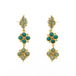 Orecchini croce pietre - KLK