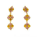 Orecchini croce pietre - KLK