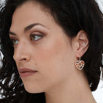 Orecchini cuore mosaico - KLK