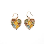 Orecchini cuore mosaico - KLK