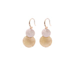 Orecchini doppio tondo pendenti - KLK