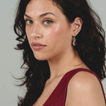 Orecchini doppio tondo pendenti - KLK