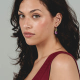 Orecchini doppio tondo pendenti - KLK