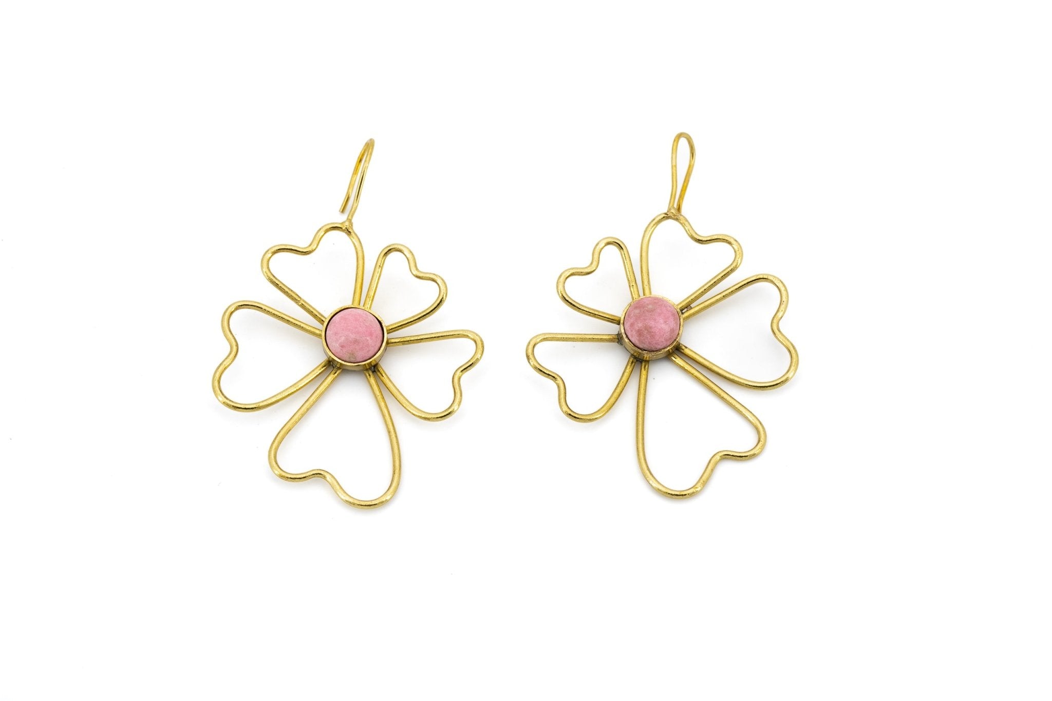 Orecchini fiore pietra - KLK