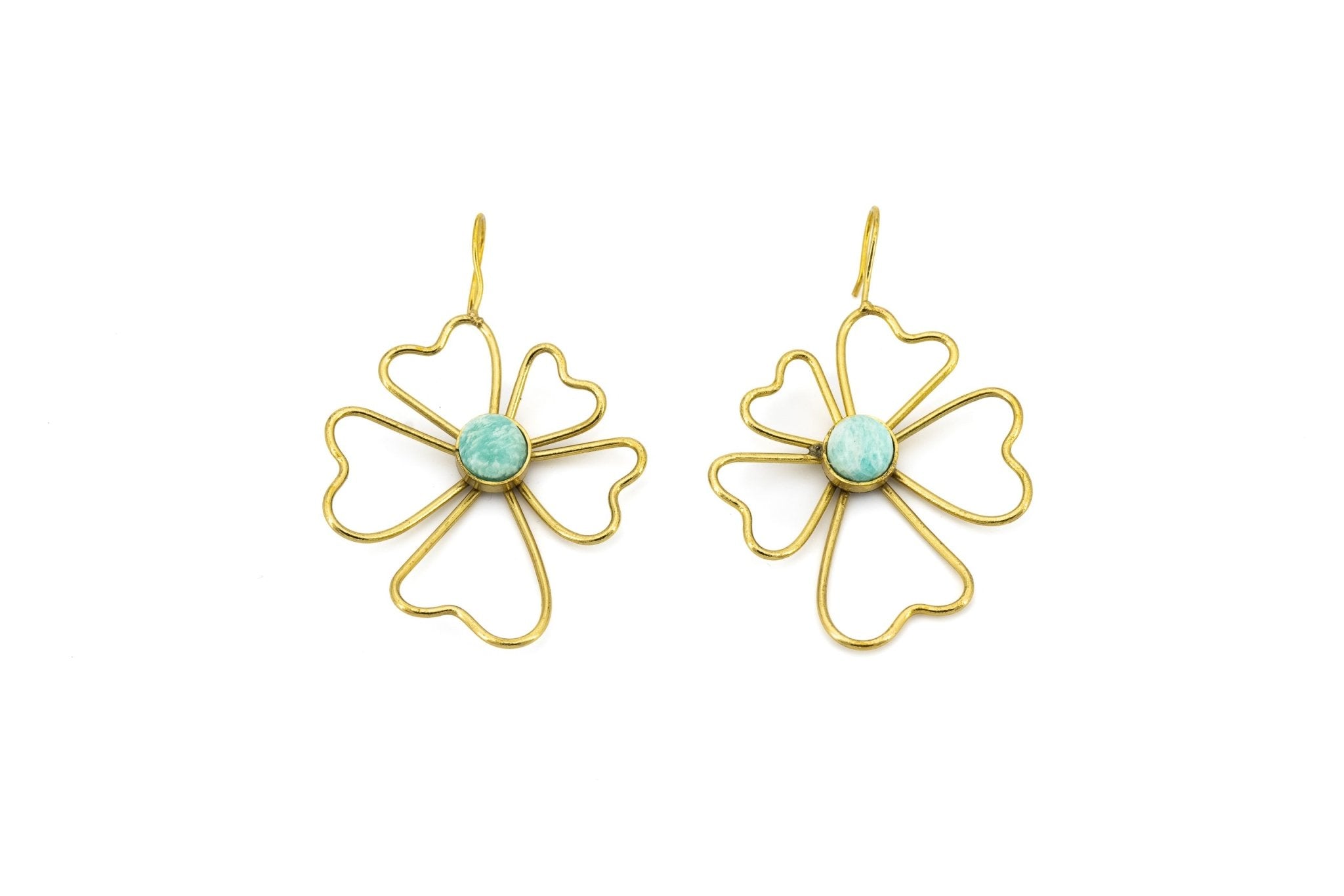 Orecchini fiore pietra - KLK