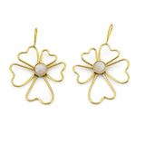 Orecchini fiore pietra - KLK