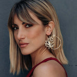 Orecchini foglia laterale - KLK