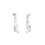 Orecchini multi quadretti pendenti lucidi - KLK