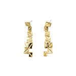 Orecchini multi quadretti pendenti lucidi - KLK