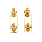 Orecchini pietre rettangolo - KLK