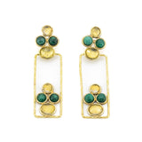 Orecchini pietre rettangolo - KLK