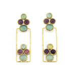 Orecchini pietre rettangolo - KLK
