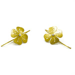 Orecchini quadrifoglio strass - KLK