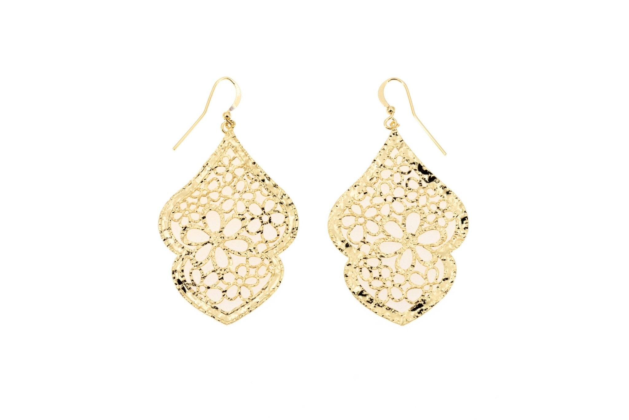 Orecchini ricamati fiori - KLK