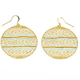 Orecchini ricamo catena smaltati - KLK