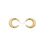 Orecchini semicerchio bombato 30 mm - KLK