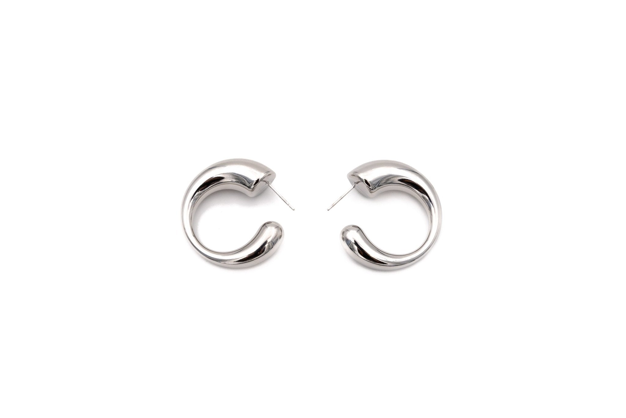 Orecchini semicerchio bombato 31 mm - KLK