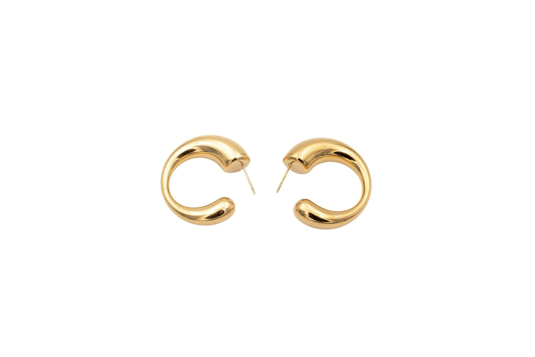 Orecchini semicerchio bombato 31 mm - KLK