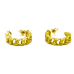 Orecchini semicerchio catena - KLK