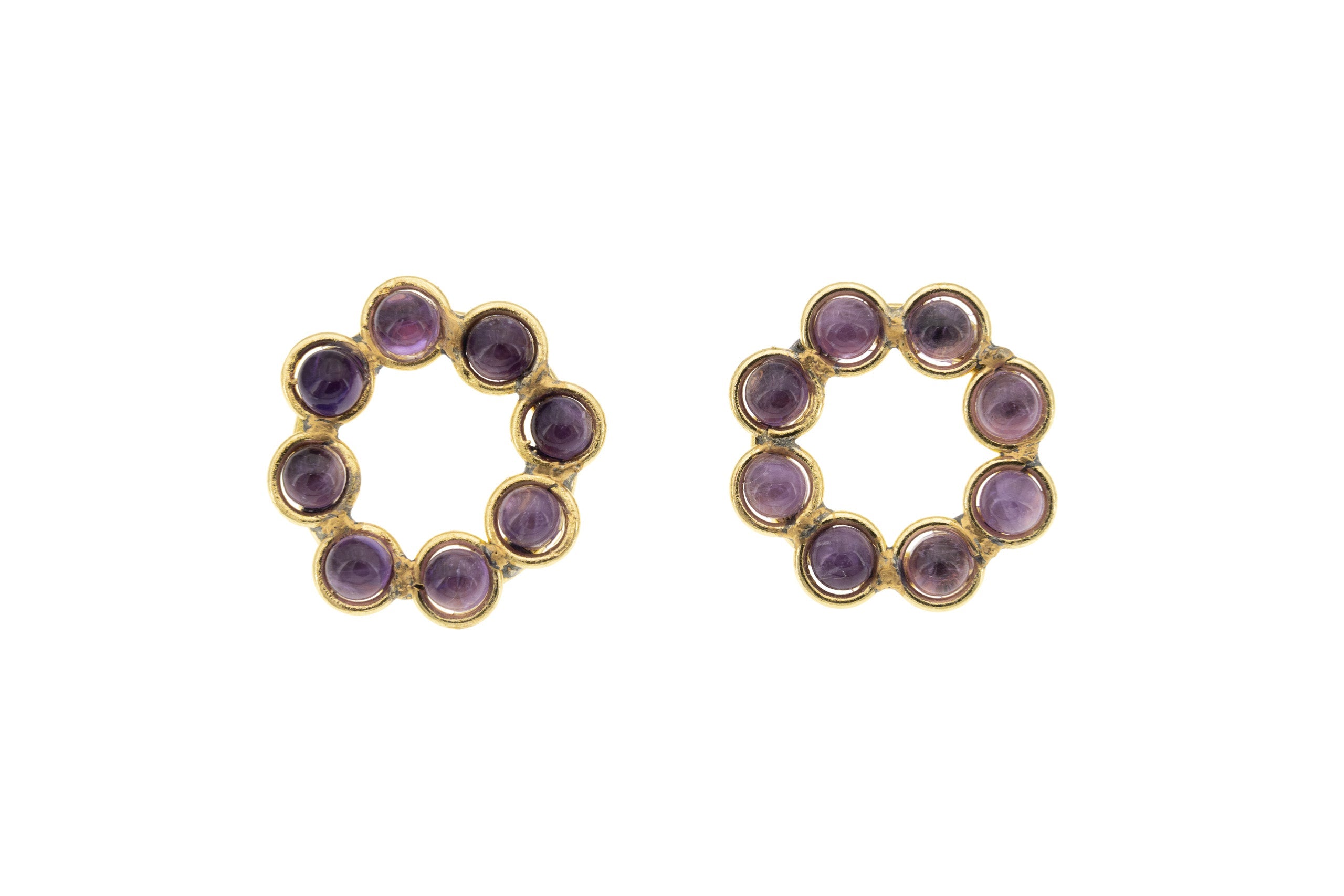 Orecchini sole ametista - KLK