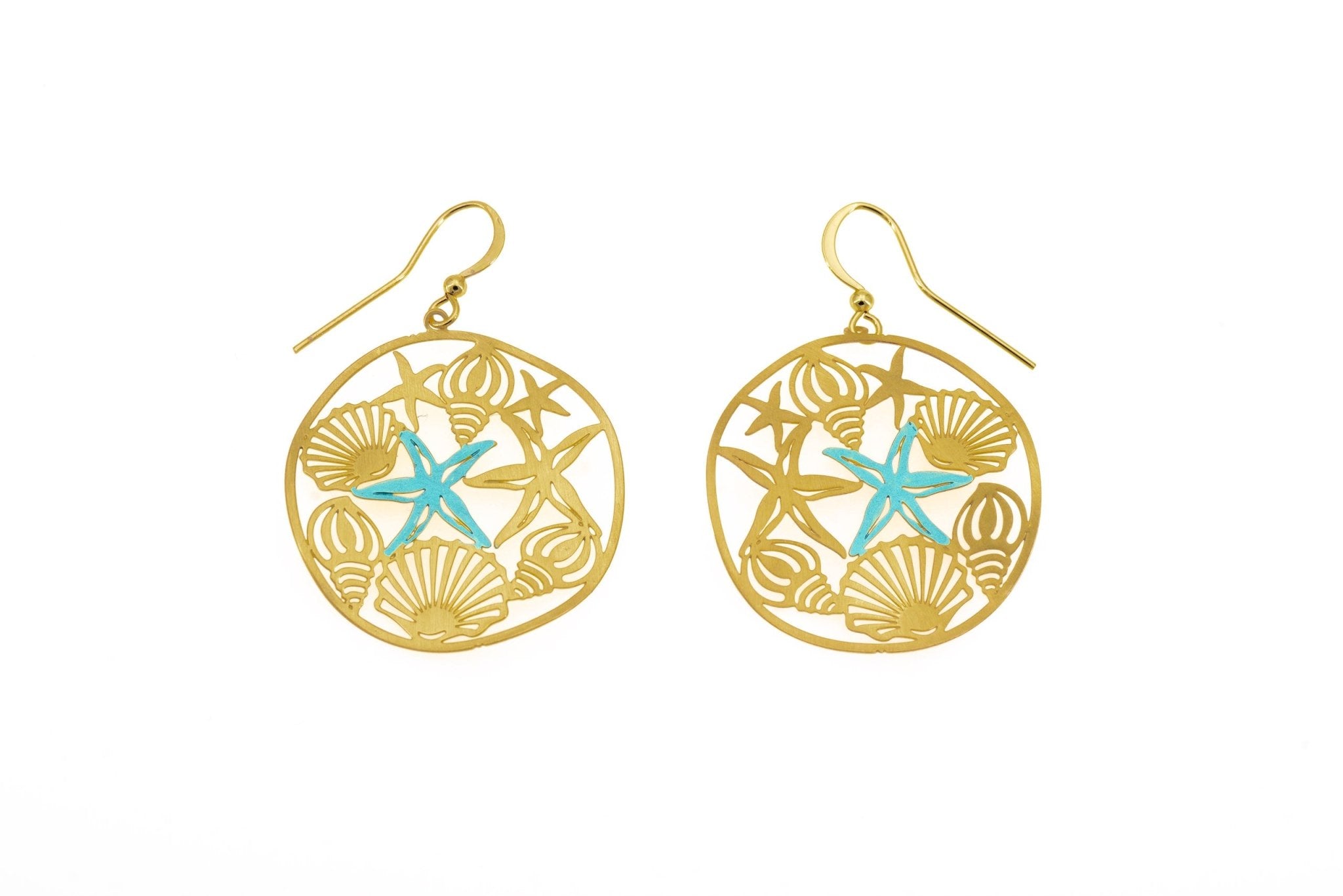 Orecchini stella e conchiglie - KLK