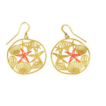 Orecchini stella e conchiglie - KLK