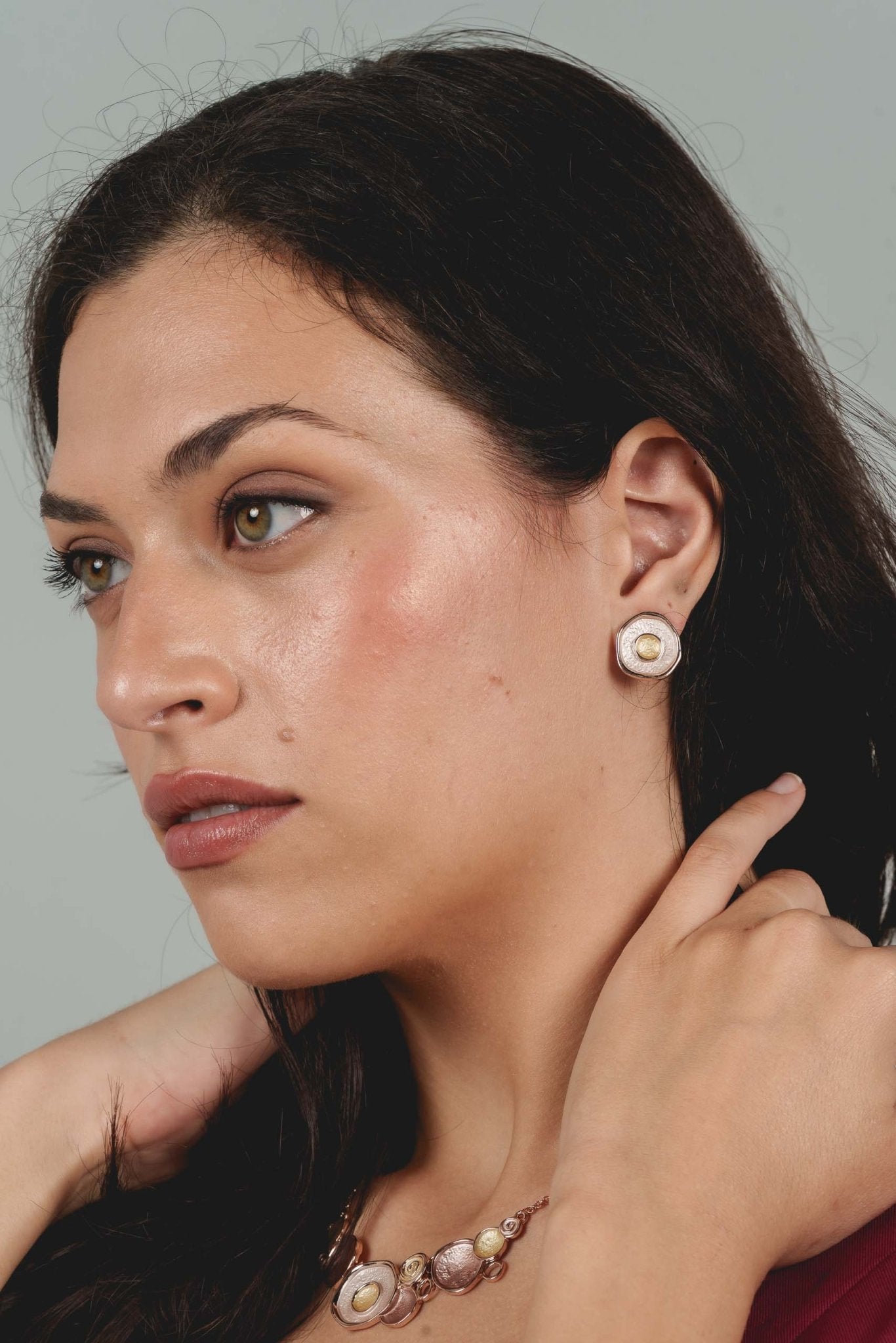 Orecchini tondo chiocciola - KLK