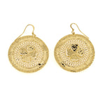 Orecchini tondo quadrifoglio - KLK