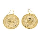 Orecchini tondo quadrifoglio - KLK