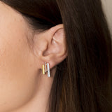 Fine bar earrings