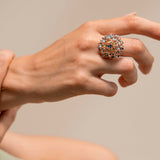 Anello pallina fiorellini