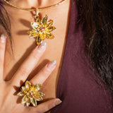 Anello fiore artigianale