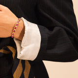 Bracciale multi rubino