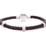 Bracciale pelle intreccio