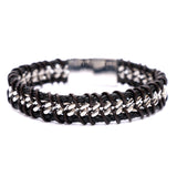 Bracciale catena intrecciata