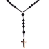 Men's rosary necklace